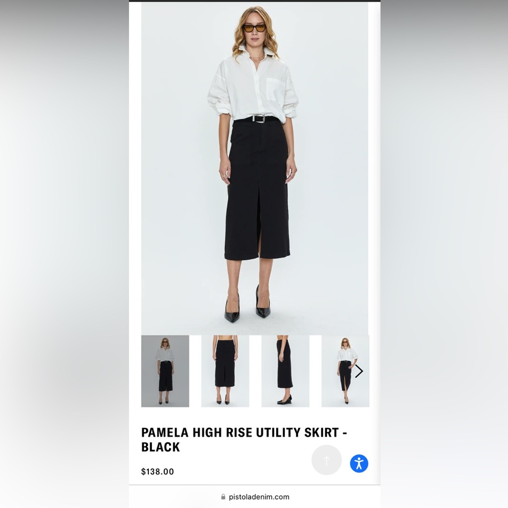 NWT Pistola Midi Skirt